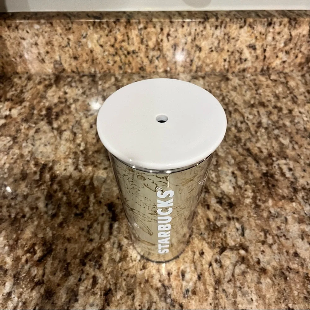 New Starbucks Philippines Gold White Whale Siren Cold Cup Asia Overseas